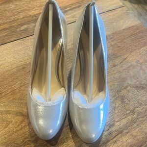 Nine West Silver Pumps